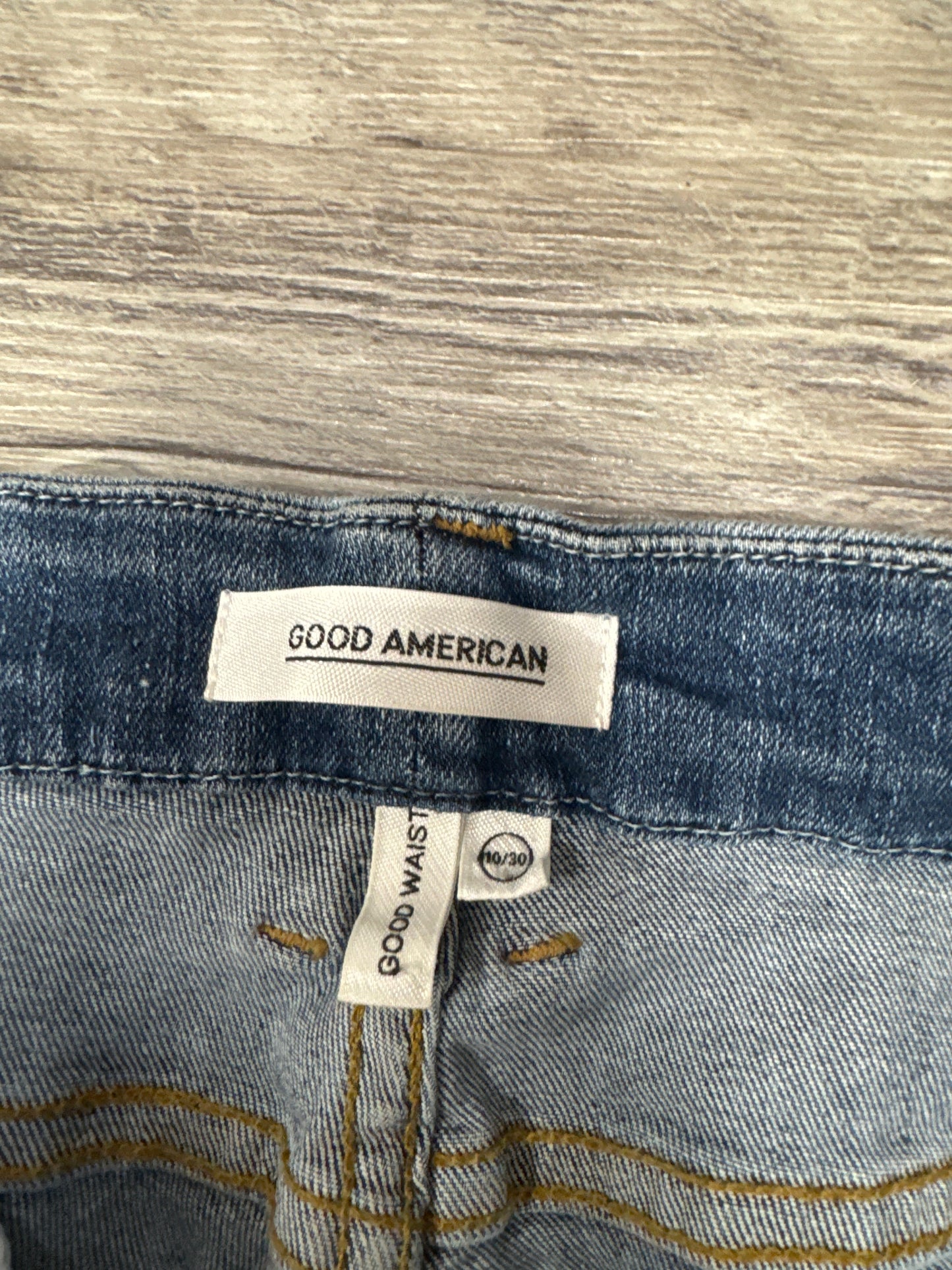 Jeans Designer By Good American In Blue Denim, Size: 10