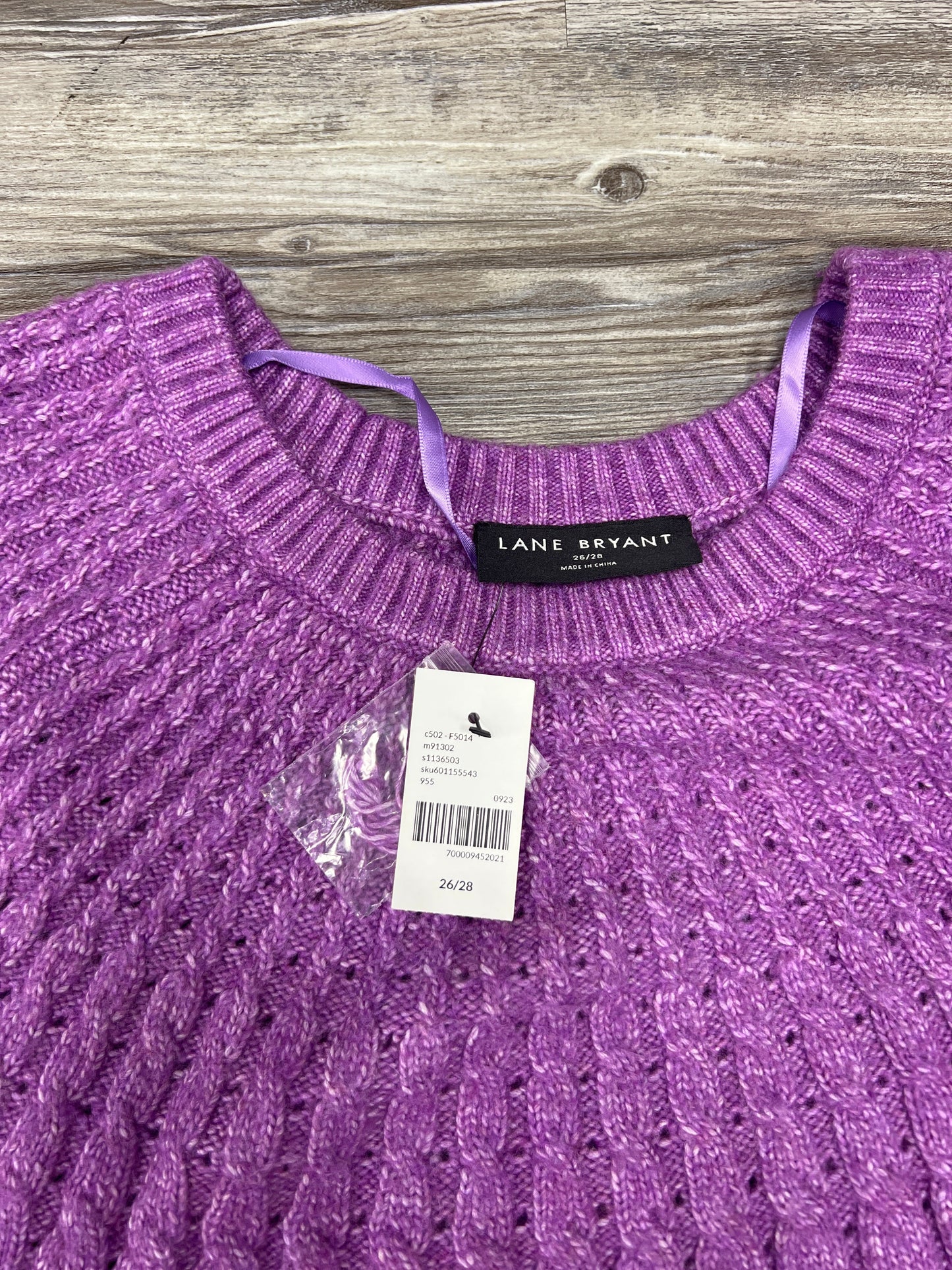 Sweater By Lane Bryant In Purple, Size: 4x