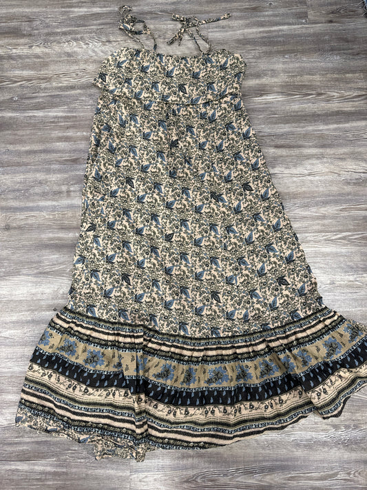 Dress Casual Maxi By Free People In Black & Tan, Size: S