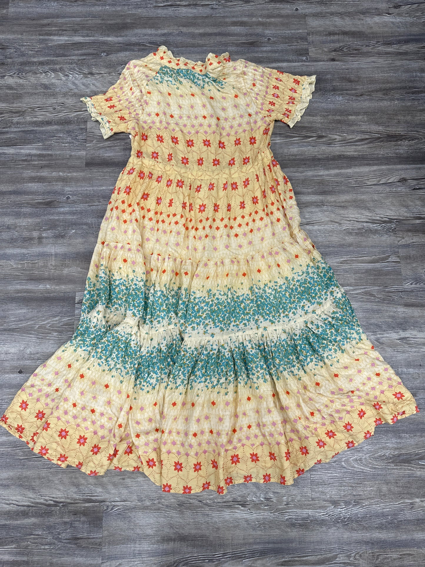 Dress Casual Maxi By Free People In Yellow, Size: L