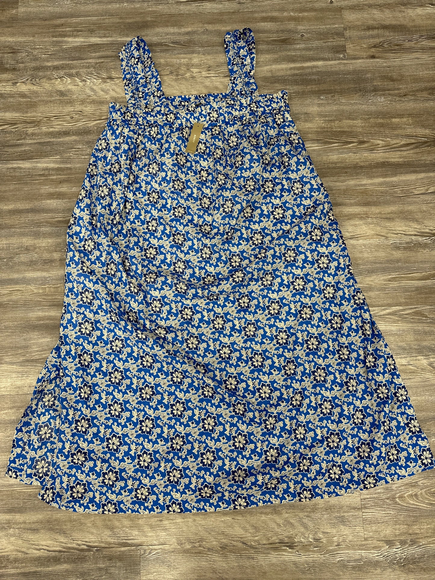 Dress Casual Maxi By J. Crew In Blue & White, Size: Xl