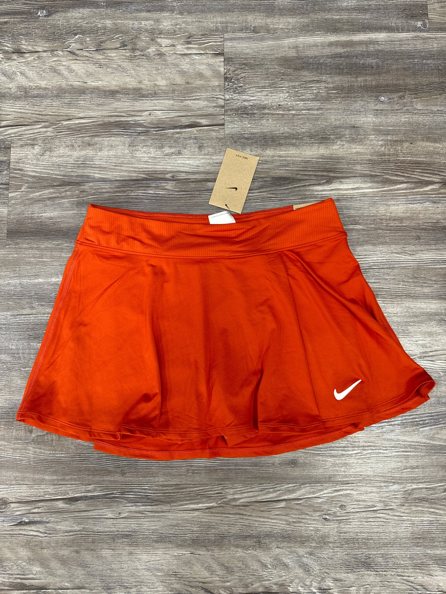 Athletic Skort By Nike Apparel In Orange, Size: L