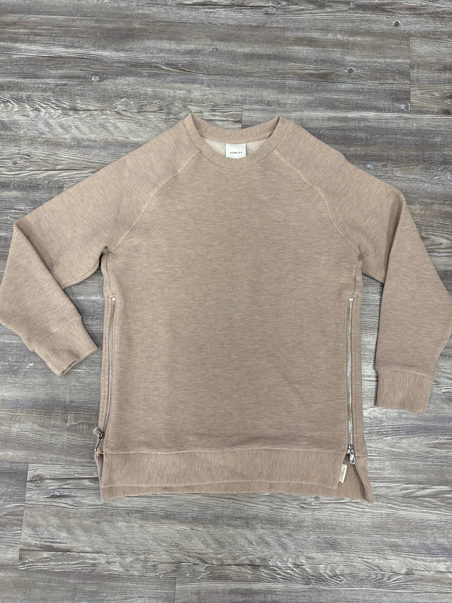 Sweatshirt Crewneck By Varley In Tan, Size: S