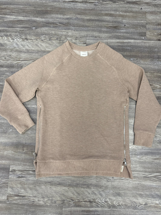 Sweatshirt Crewneck By Varley In Tan, Size: S