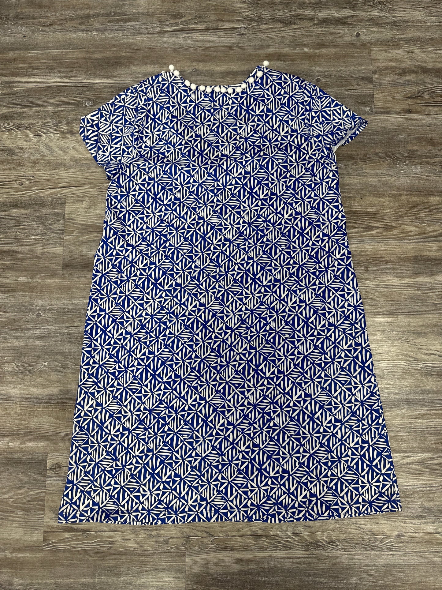 Dress Casual Short By Lilly Pulitzer In Blue & White, Size: Xl