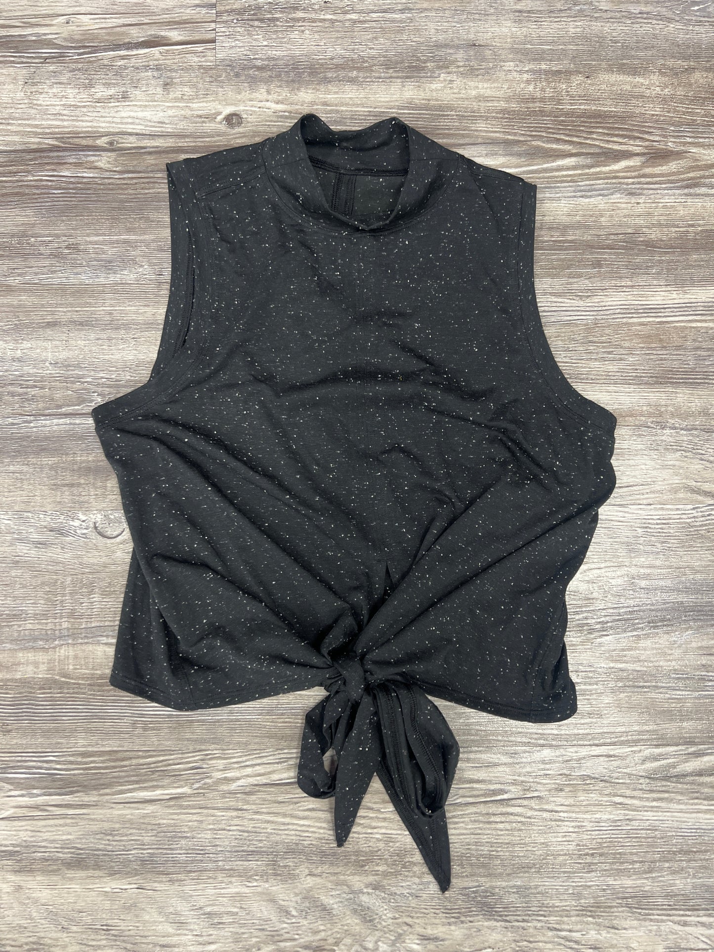 Athletic Tank Top By Lululemon In Black & Cream, Size: S