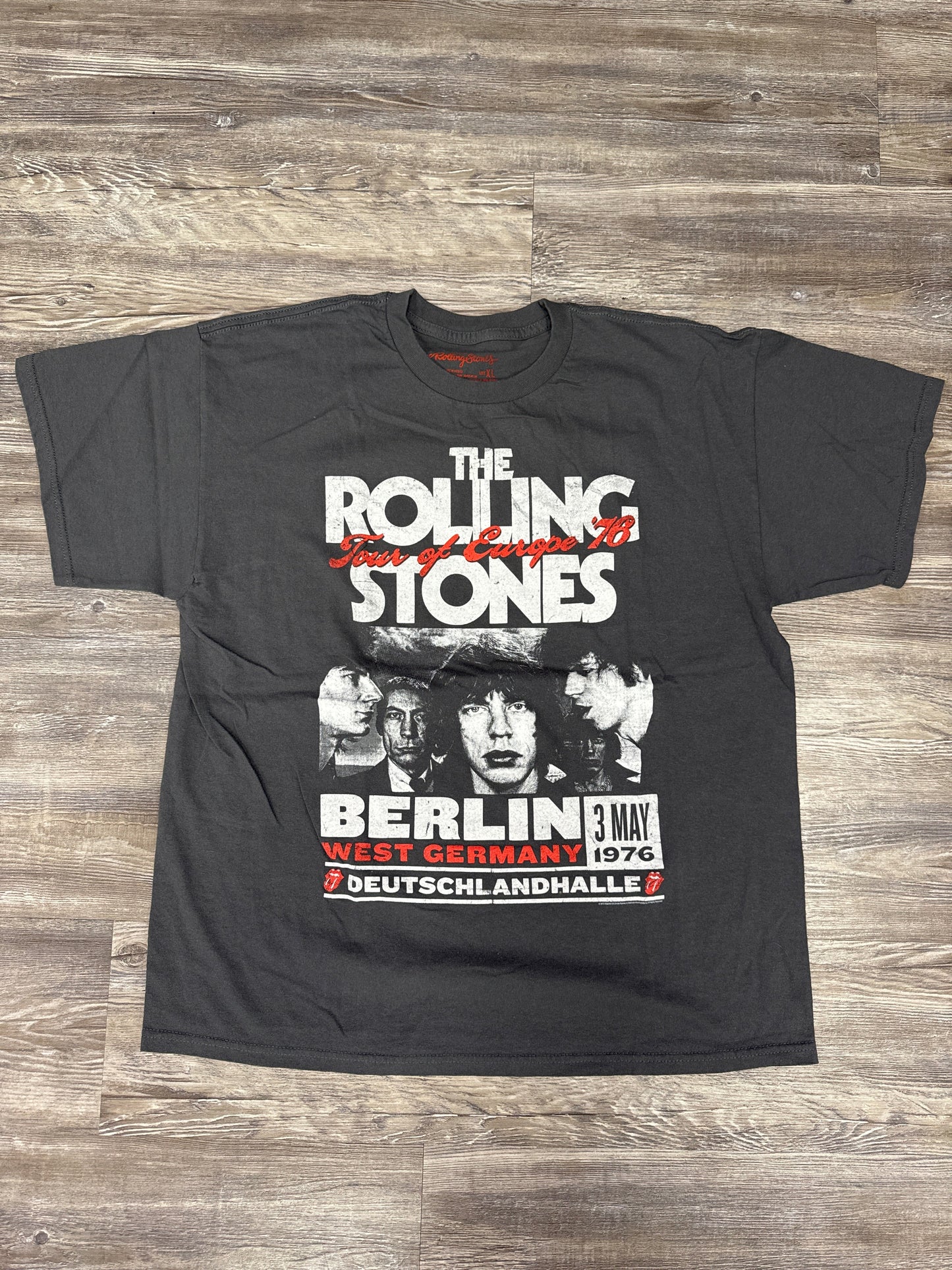 Top Short Sleeve By The Rolling Stones In Grey, Size: Xl