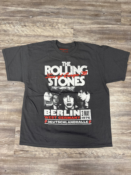 Top Short Sleeve By The Rolling Stones In Grey, Size: Xl