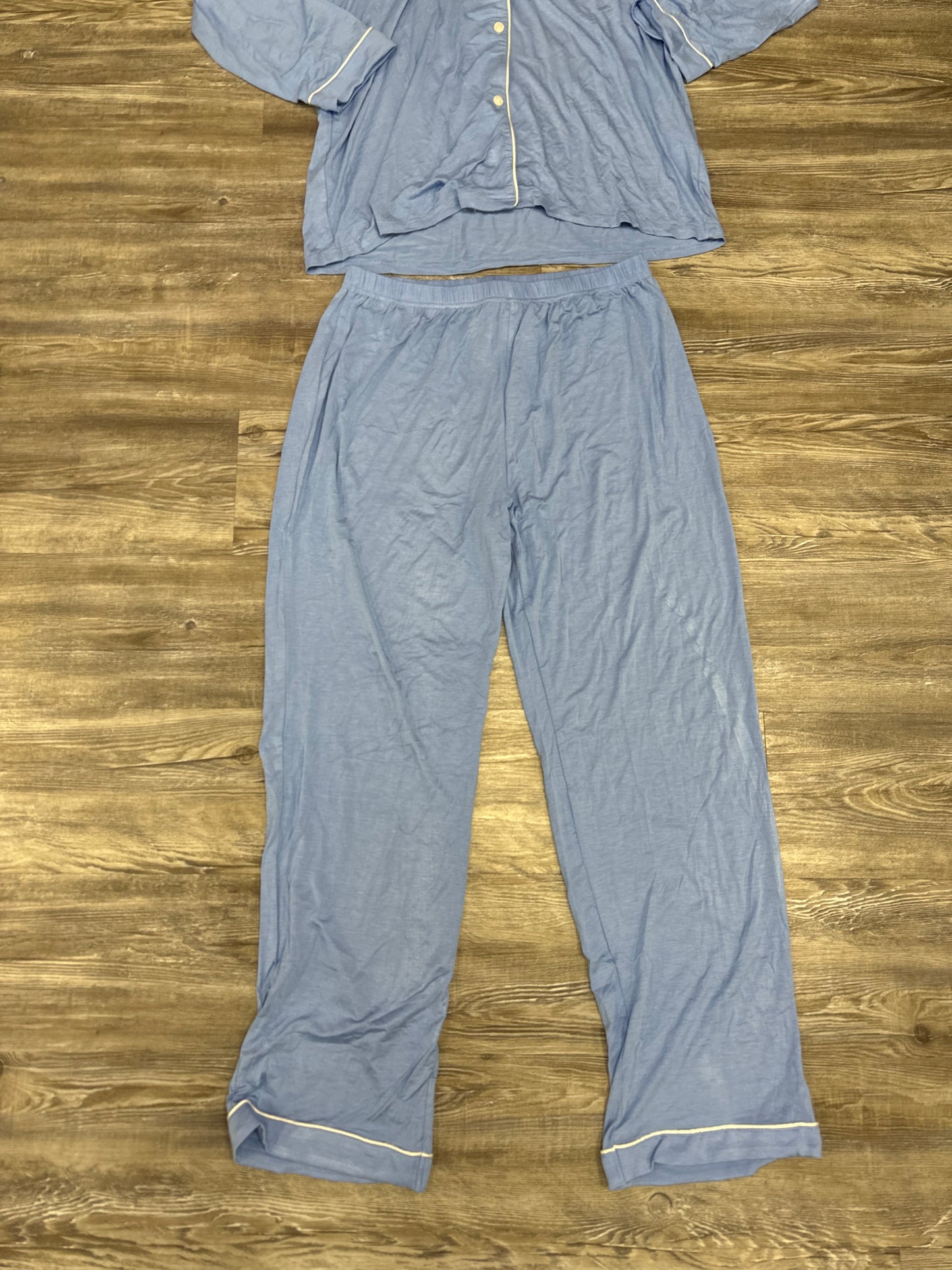 Pajamas 2pc By In My Sundays In Blue & White, Size: Xl