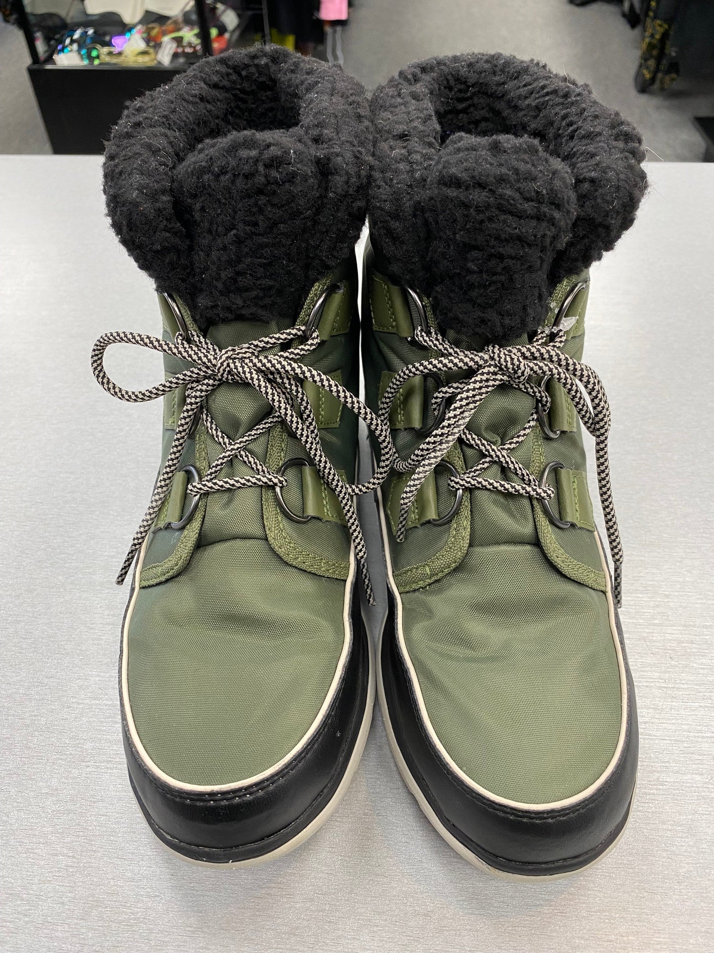 Boots Snow By Sorel In Green, Size: 10