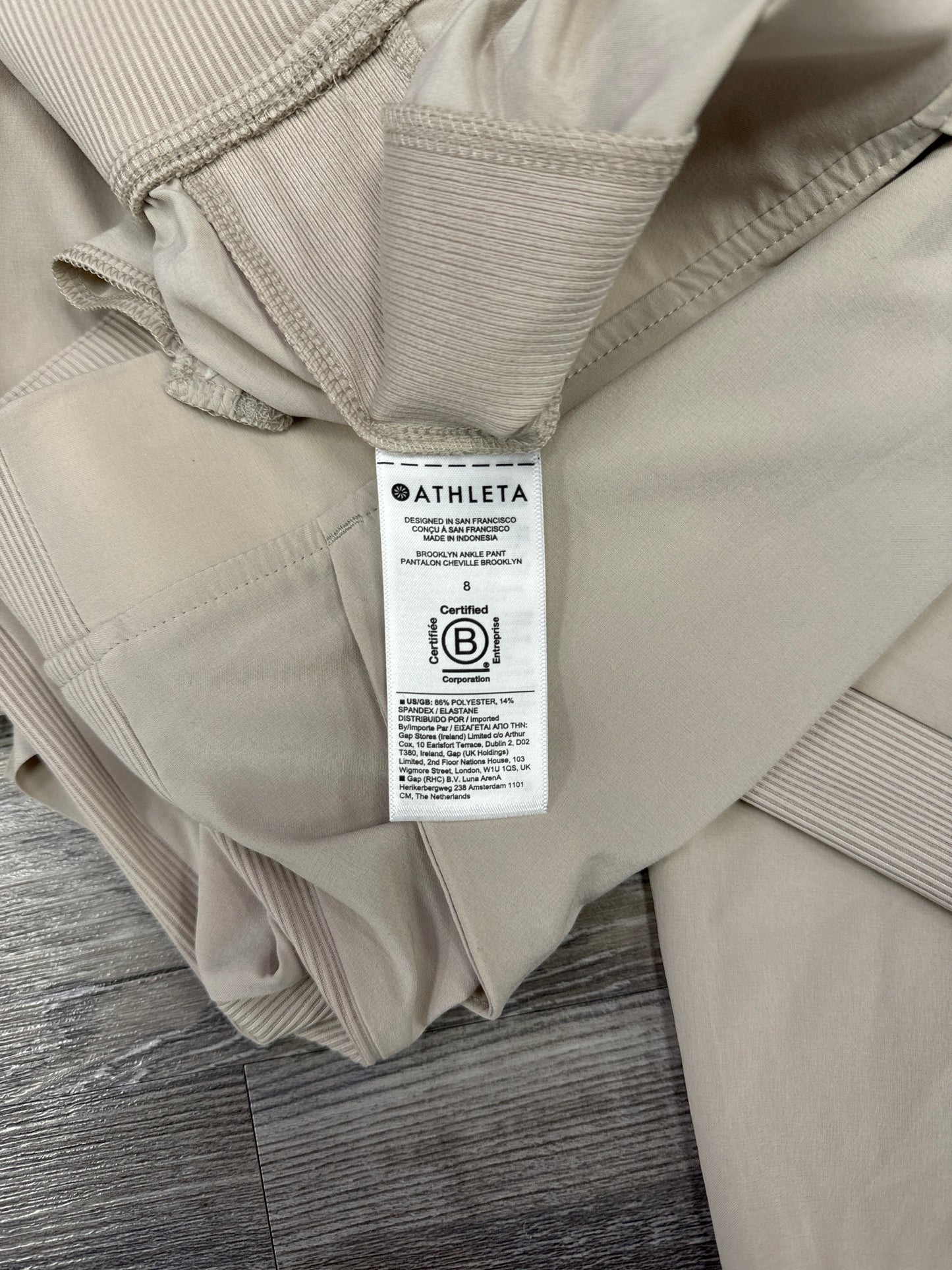 Athletic Pants By Athleta In Tan, Size: M