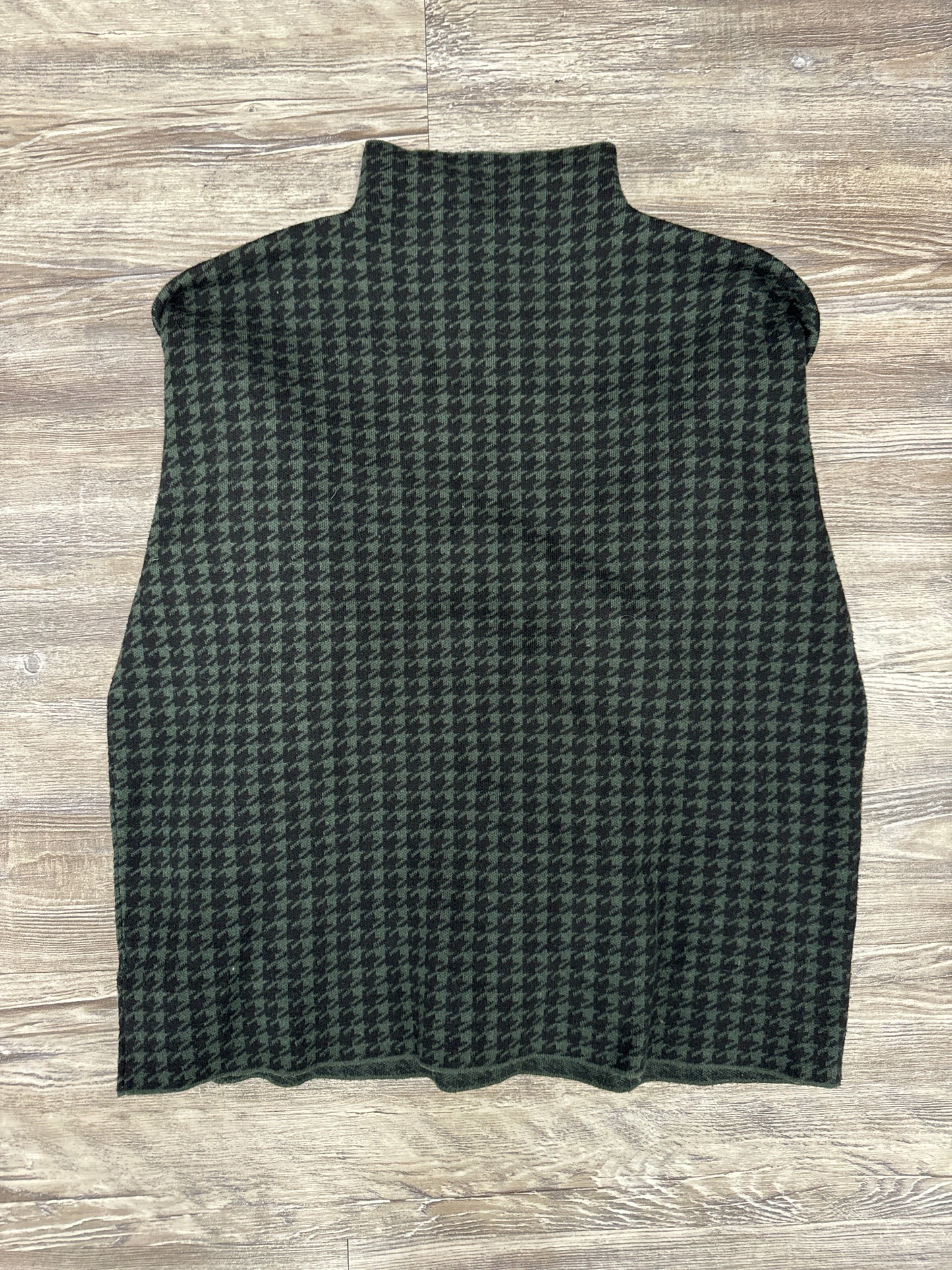 Sweater By Tahari By Arthur Levine In Black & Green, Size: L