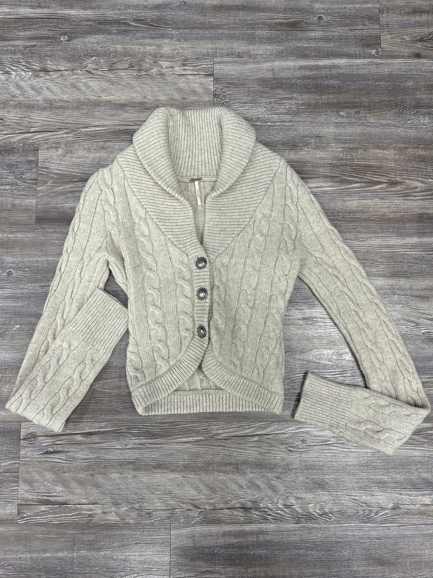 Sweater Cardigan By Free People In Grey, Size: Xs