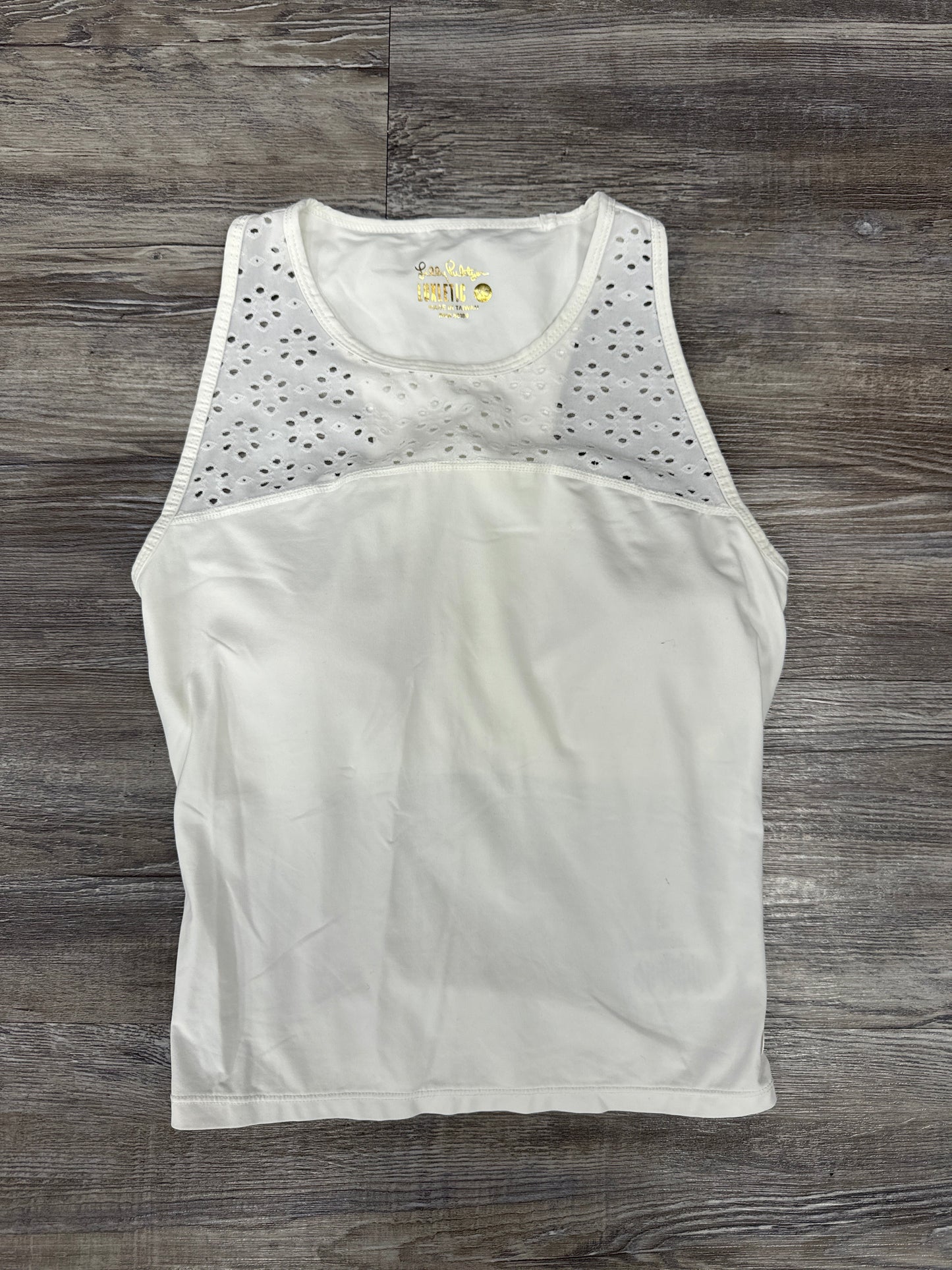 Tank Top Designer By Lilly Pulitzer In White, Size: S