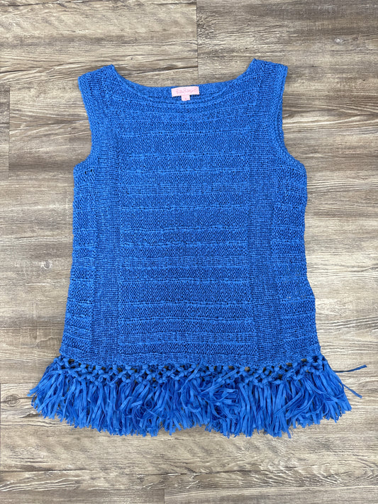 Top Sleeveless Designer By Lilly Pulitzer In Blue, Size: S