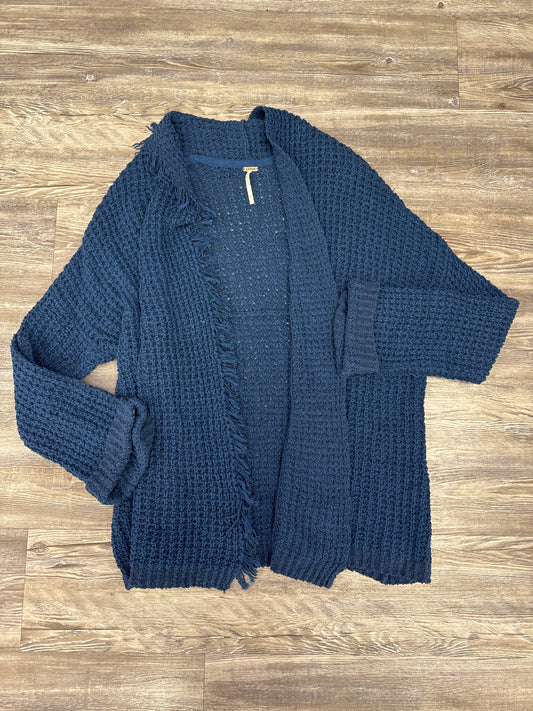 Sweater Cardigan By Free People In Blue, Size: S