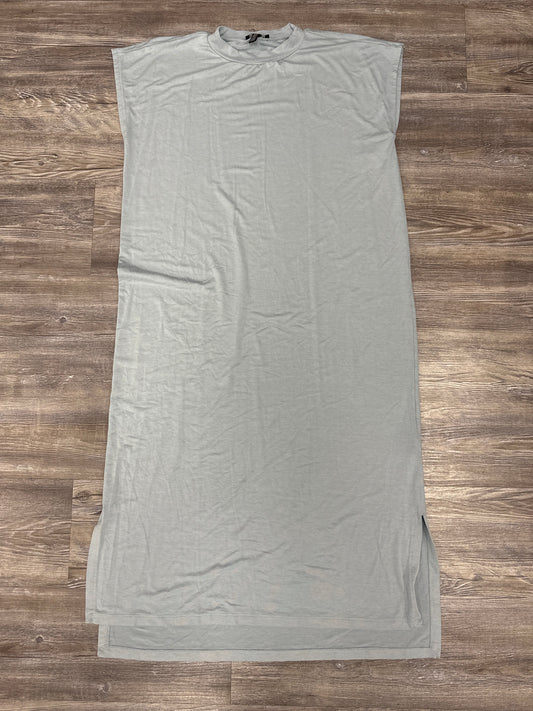 Dress Casual Midi By Eileen Fisher In Blue & Grey, Size: Xxs