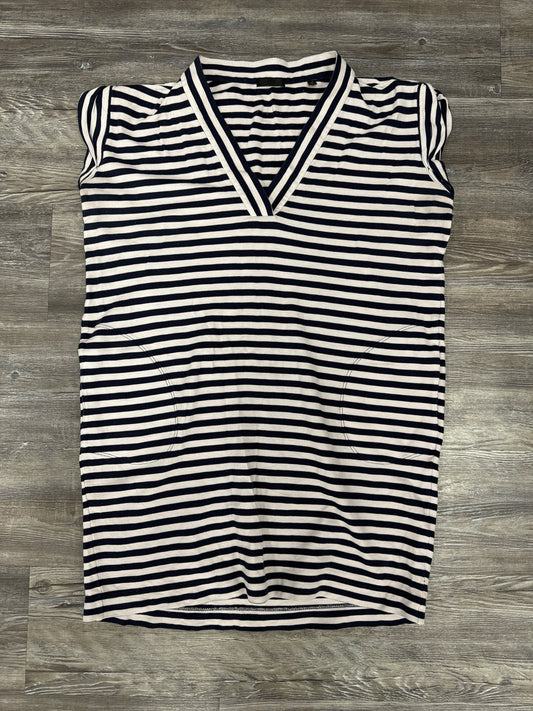 Dress Casual Short By Atm In Blue & White, Size: S