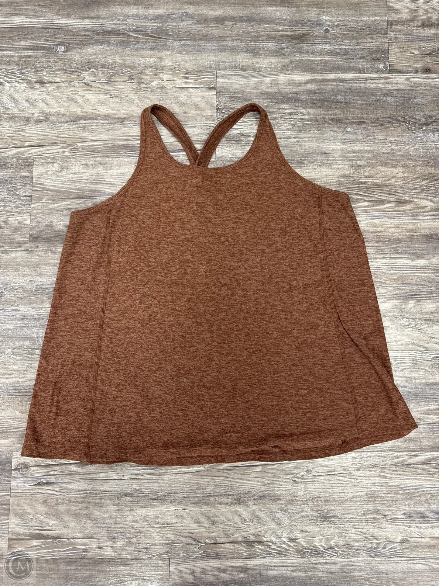 Athletic Tank Top By Beyond Yoga In Brown, Size: 1x