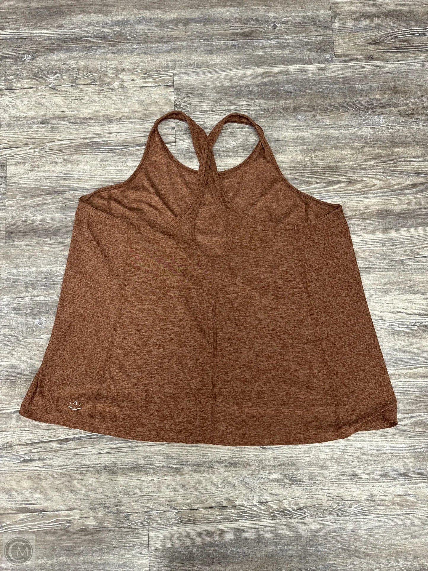 Athletic Tank Top By Beyond Yoga In Brown, Size: 1x