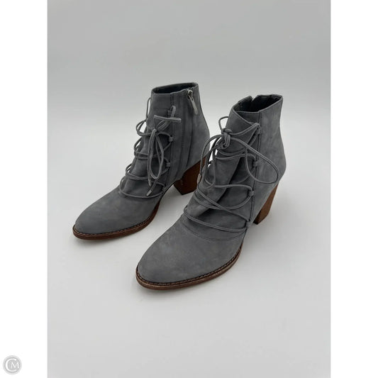 Boots Ankle Heels By Sam Edelman In Grey, Size: 8.5