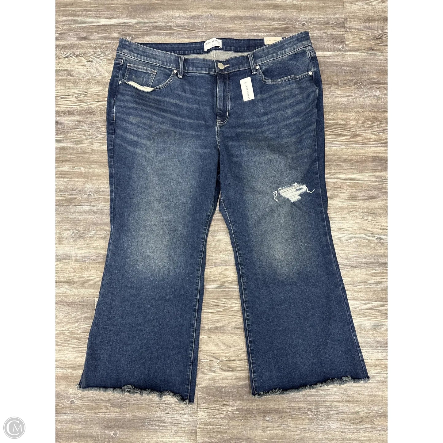 Jeans Flared By Lane Bryant In Blue Denim, Size: 24