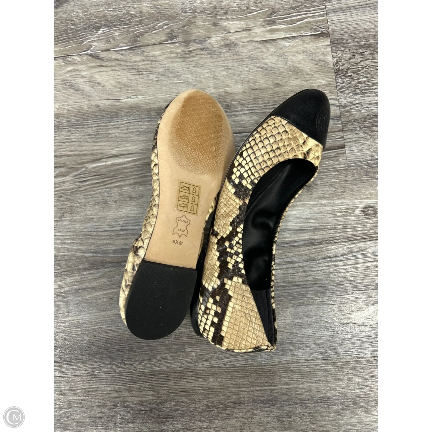 Shoes Designer By Tory Burch In Snakeskin Print, Size: 6.5