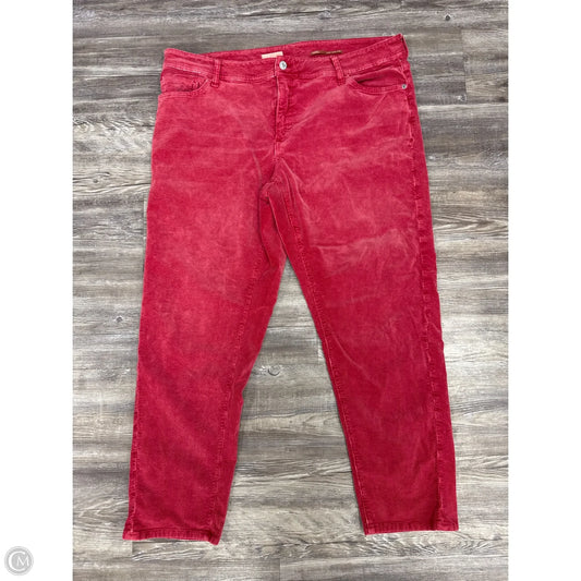Pants Corduroy By Pilcro In Pink, Size: 18