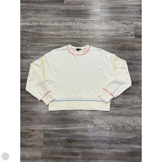 Sweatshirt Crewneck By Rails In Cream & Red, Size: Xs