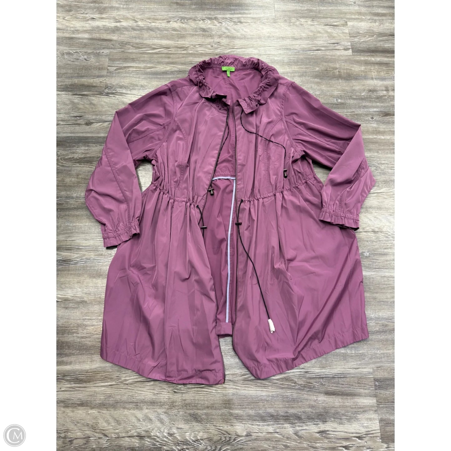 Jacket Windbreaker By Logo In Purple, Size: 2x