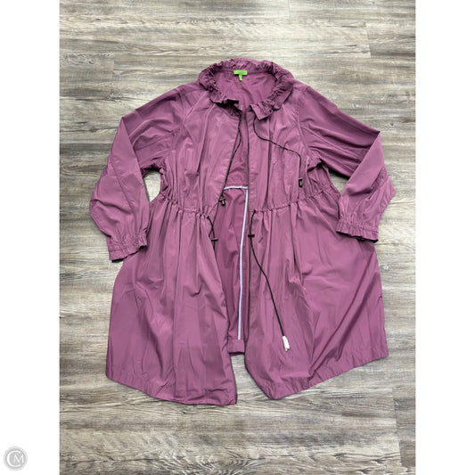 Jacket Windbreaker By Logo In Purple, Size: 2x