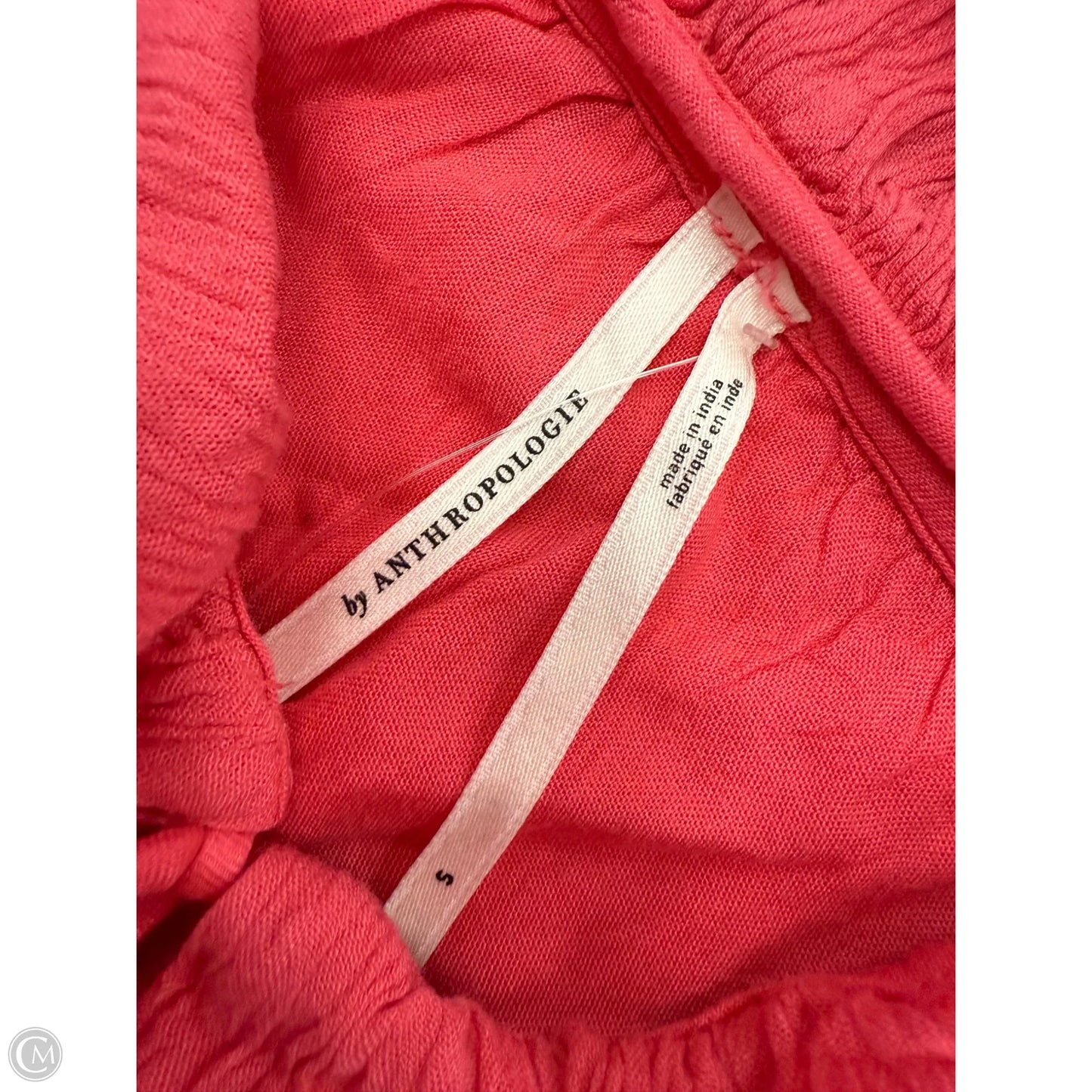 Dress Party Long By Anthropologie In Coral, Size: S