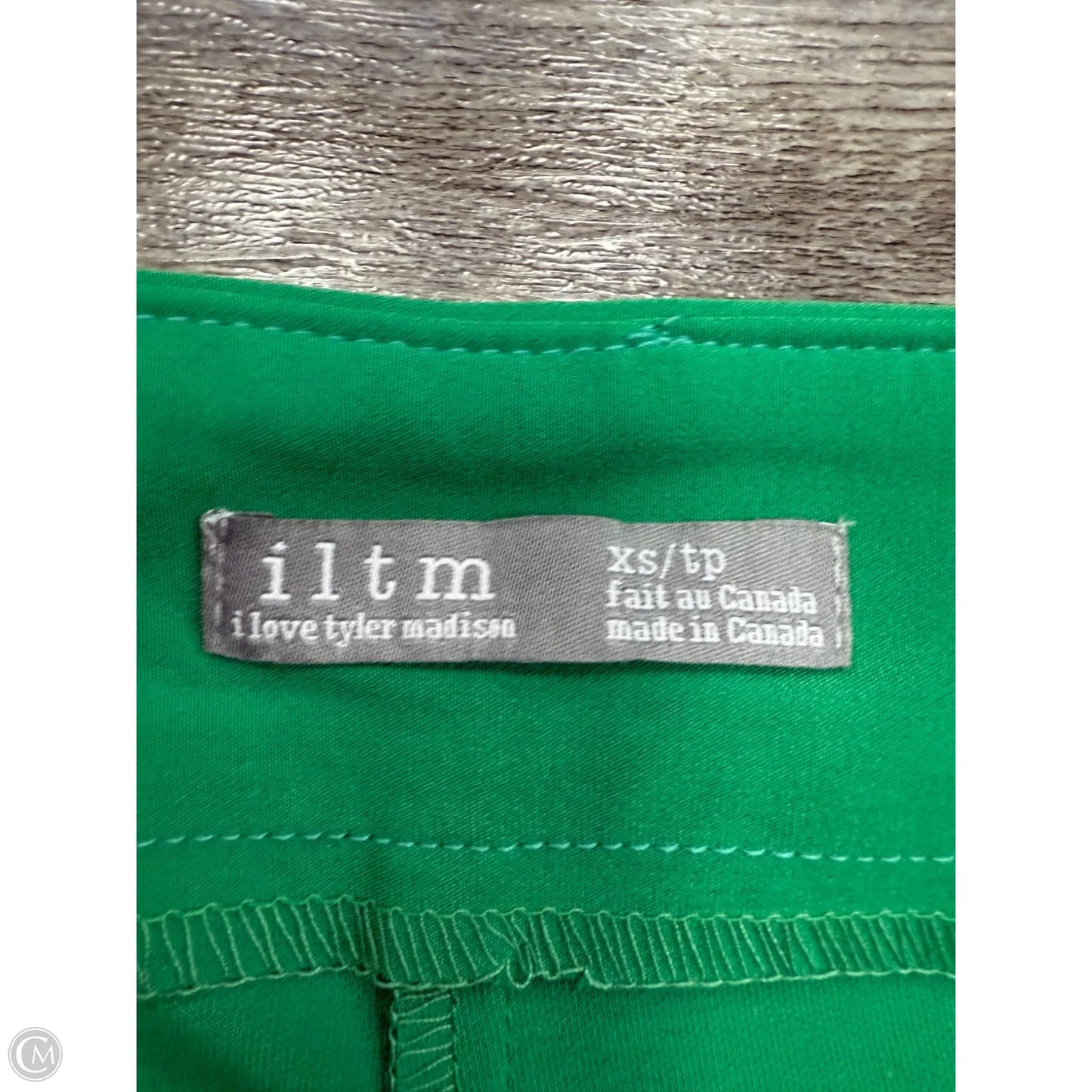 Shorts By ILTM In Green, Size: Xs
