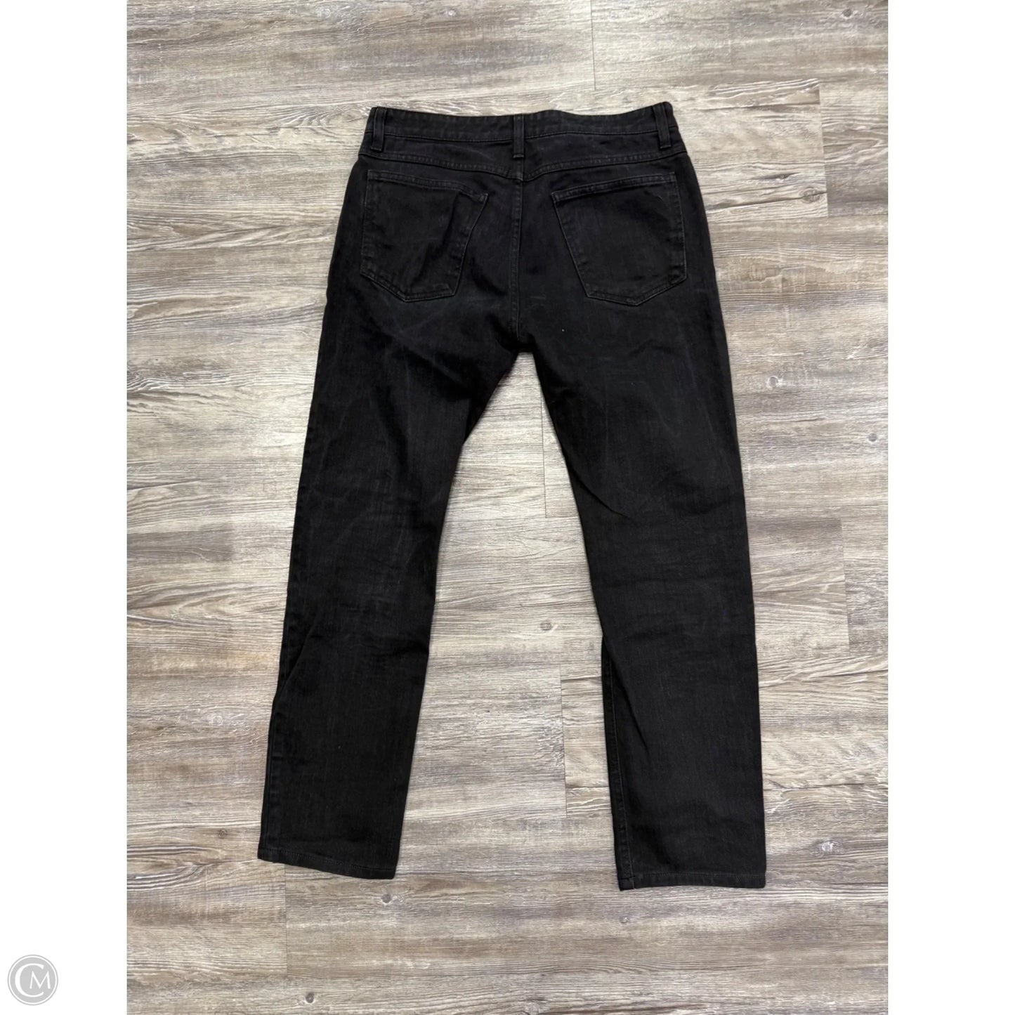Jeans Straight By Closed In Black Denim, Size: 8