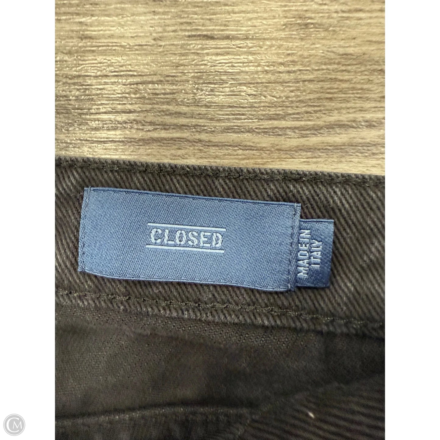 Jeans Straight By Closed In Black Denim, Size: 8