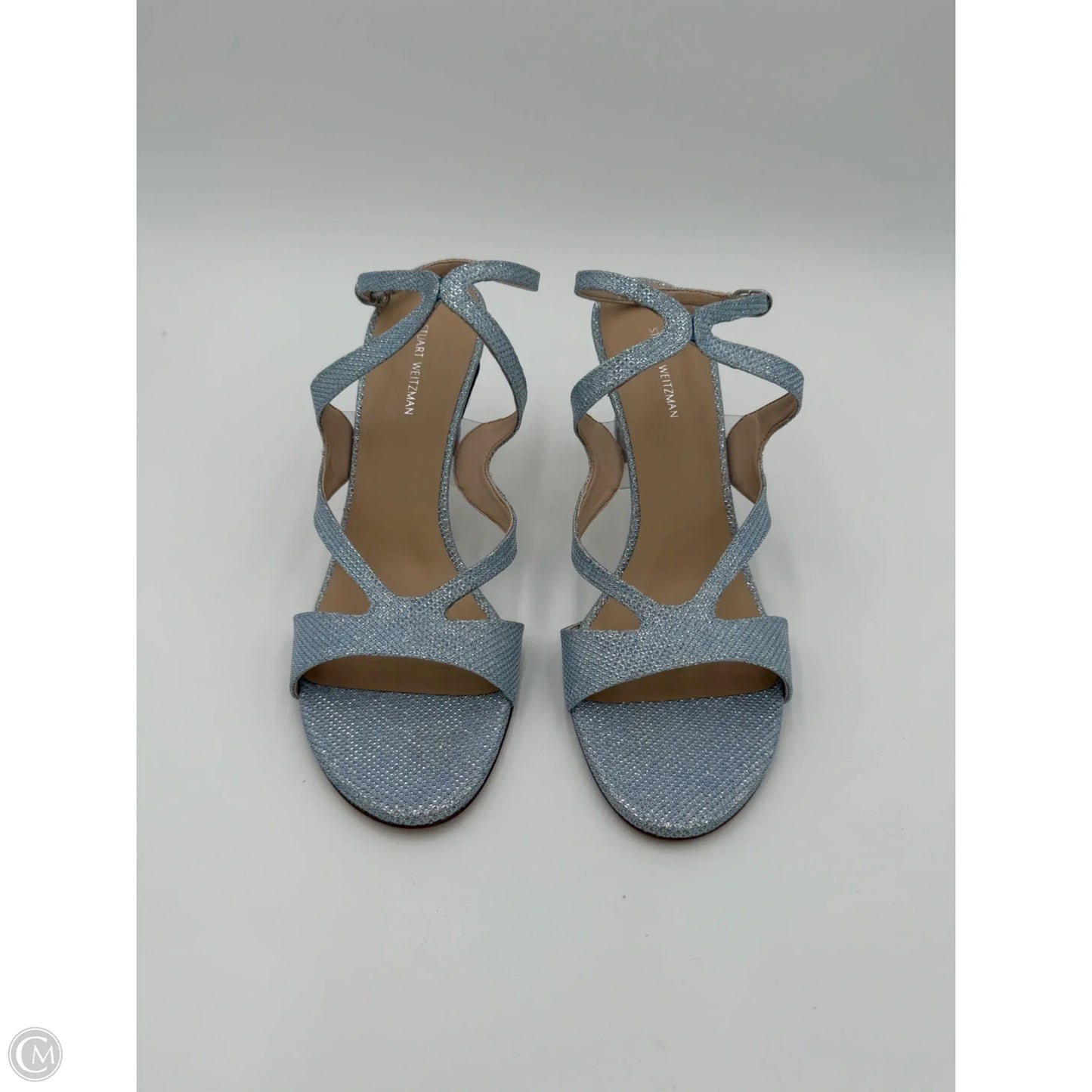 Sandals Designer By Stuart Weitzman In Blue, Size: 10