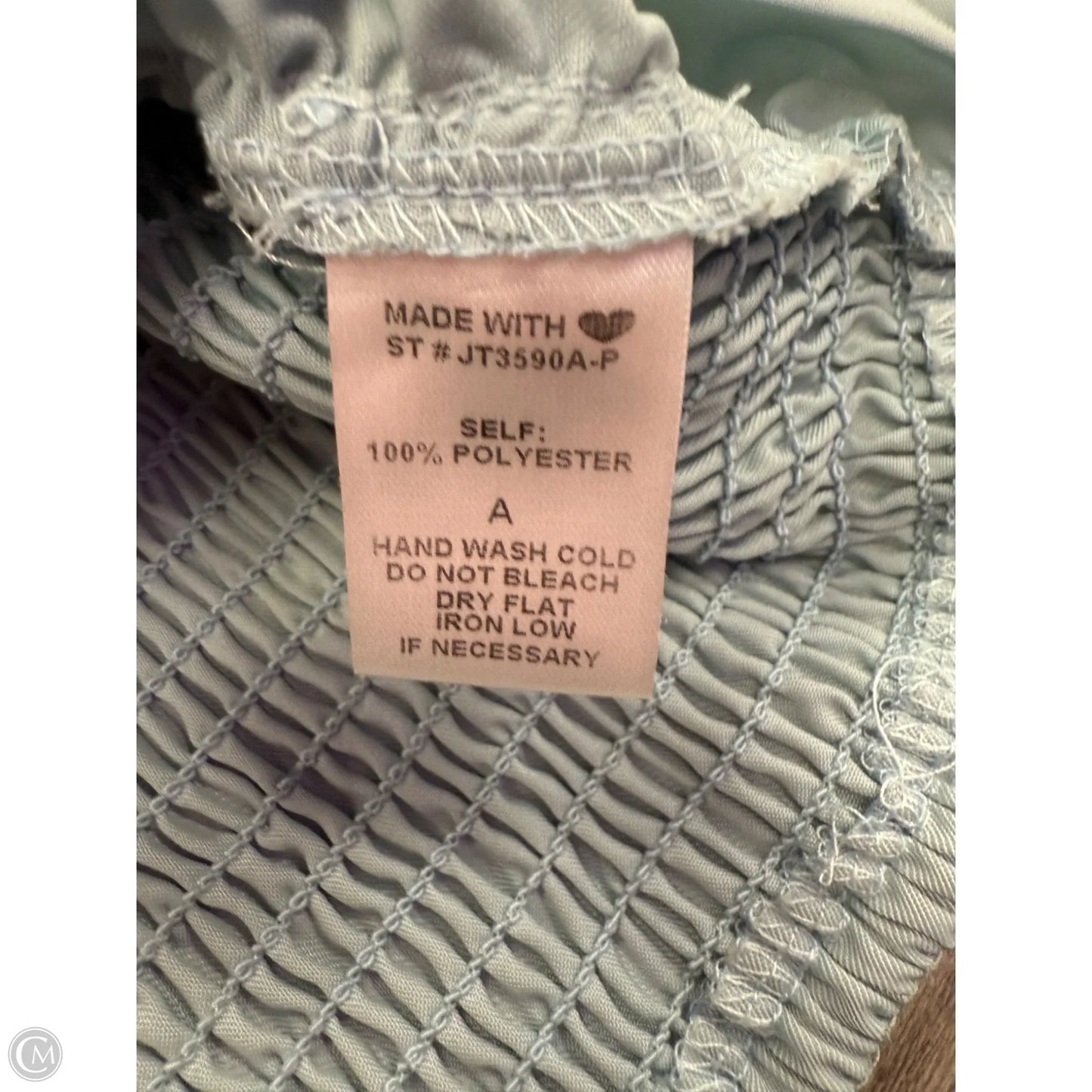 Top Long Sleeve By Arula In Blue, Size: 1x