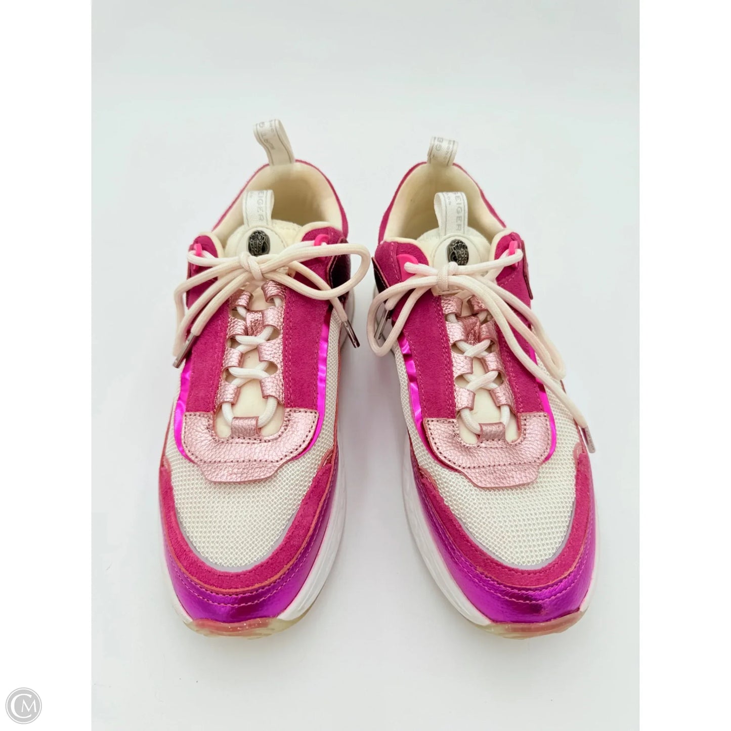 Shoes Designer By Kurt Geiger In Purple & White, Size: 9