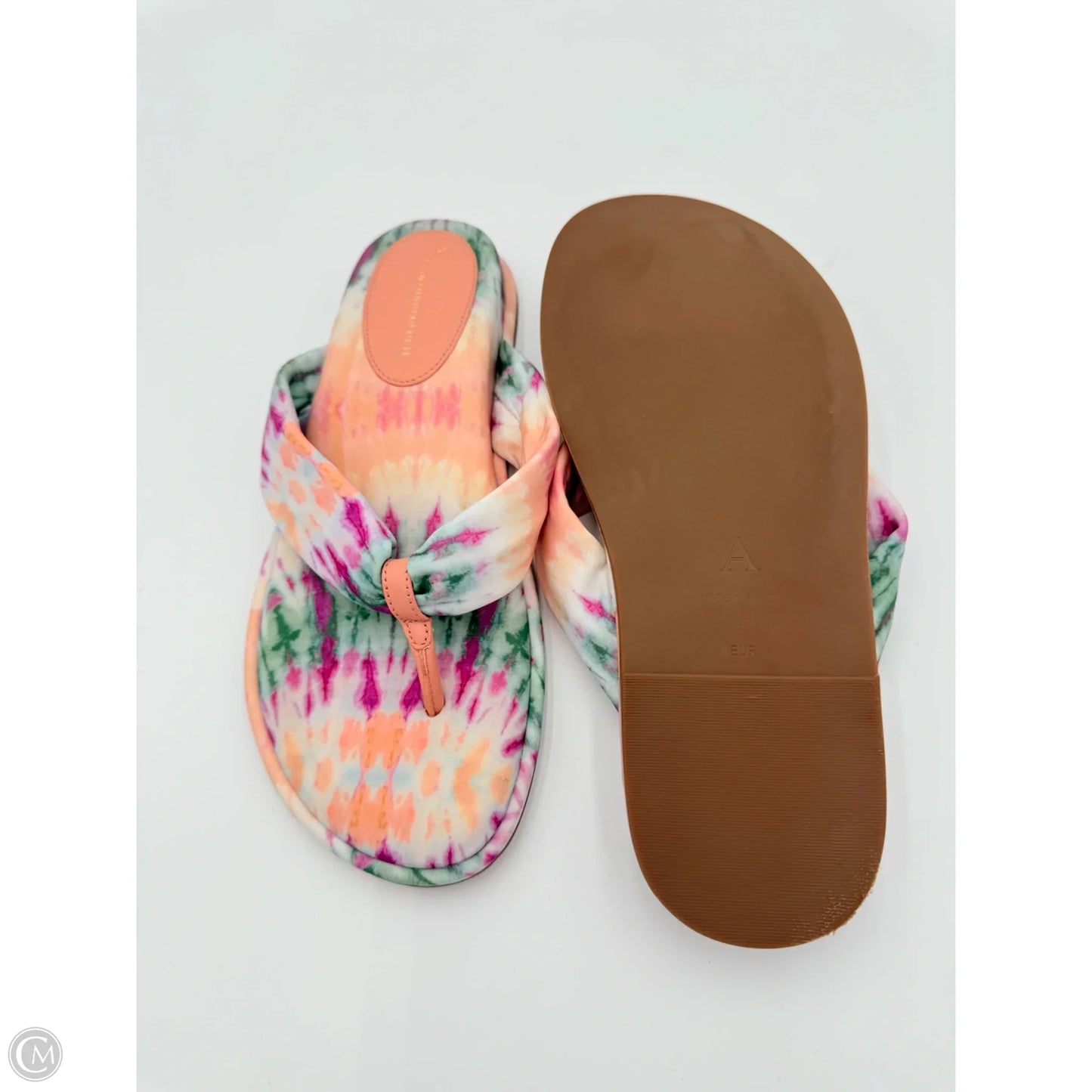 Sandals Flats By Anthropologie In Tie Dye Print, Size: 9