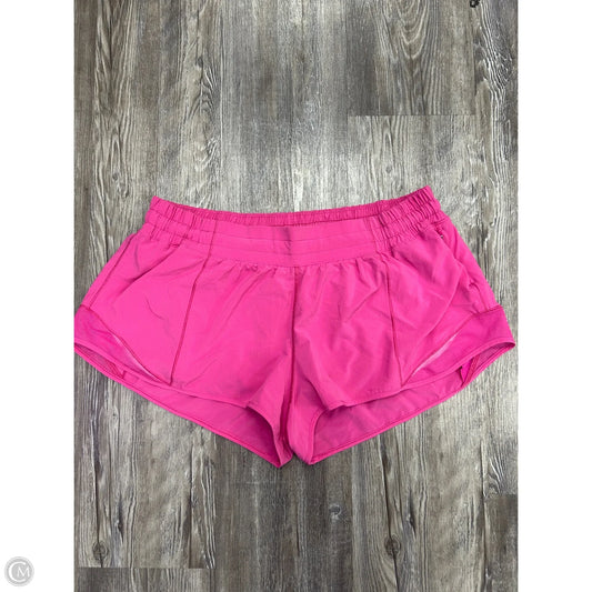 Athletic Shorts By Lululemon In Pink, Size: 14