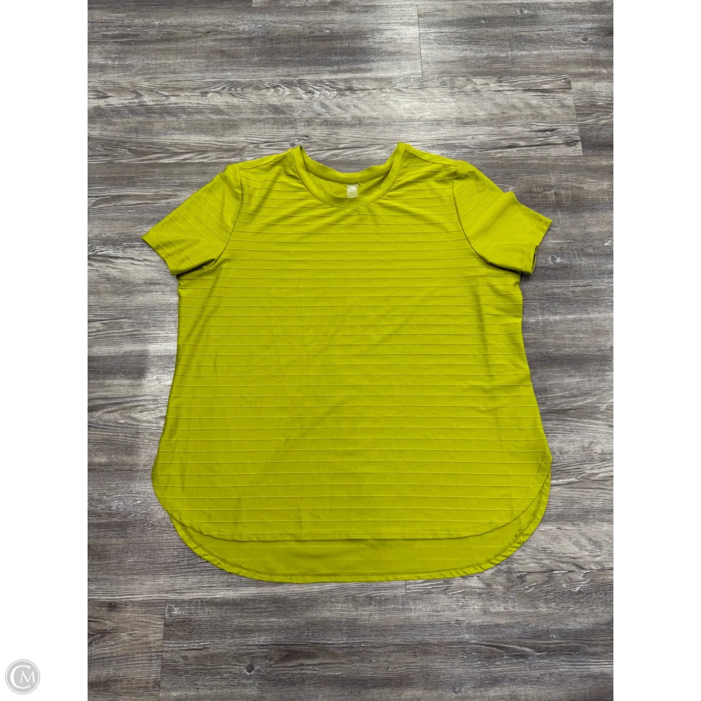 Athletic Top Short Sleeve By Mta Pro In Chartreuse, Size: Xl