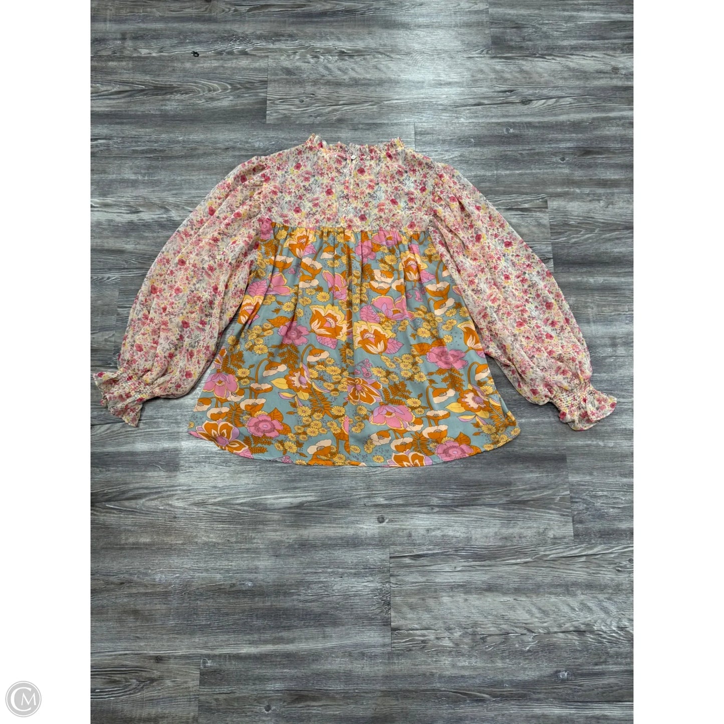 Top Long Sleeve By Jodifl In Multi-colored, Size: M