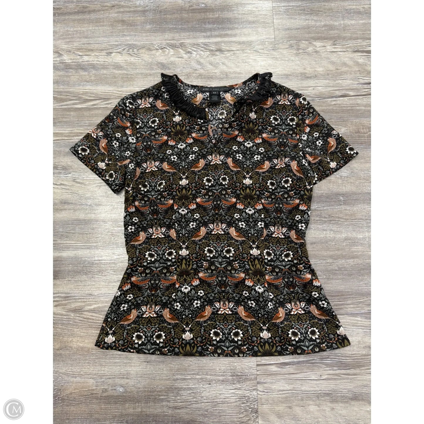 Top Short Sleeve Designer By Marc By Marc Jacobs In Multi-colored, Size: S