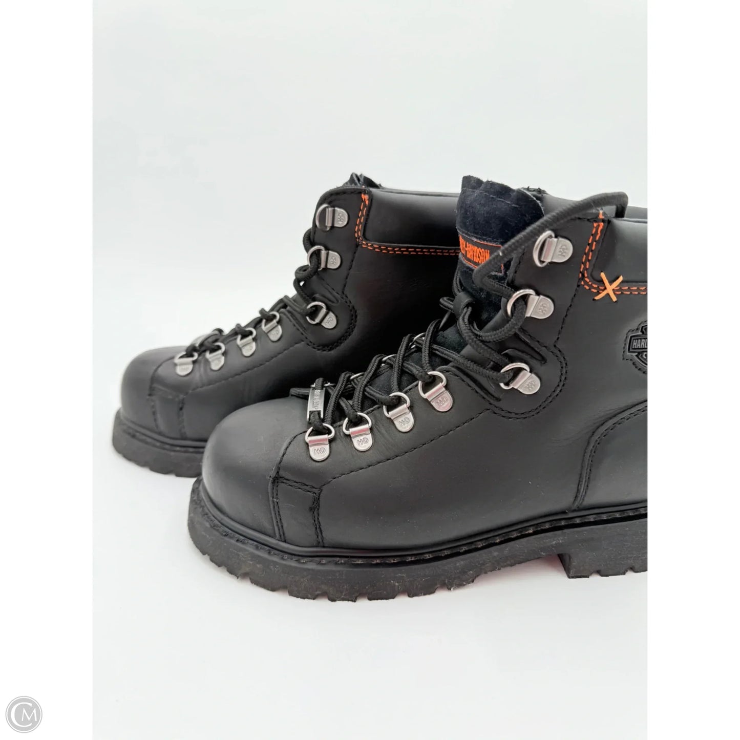 Boots Mid-calf Flats By Harley Davidson In Black, Size: 8