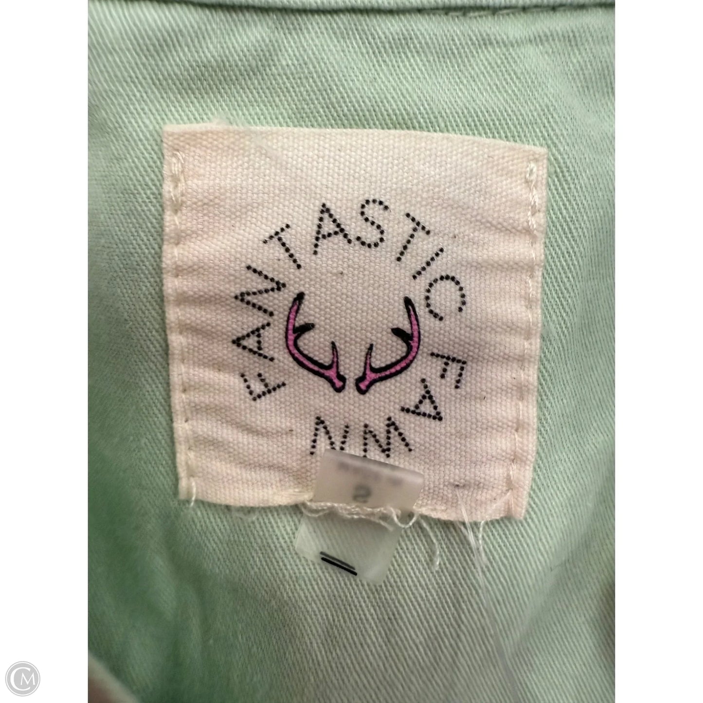 Jacket Shirt By Fantastic Fawn In Green, Size: S