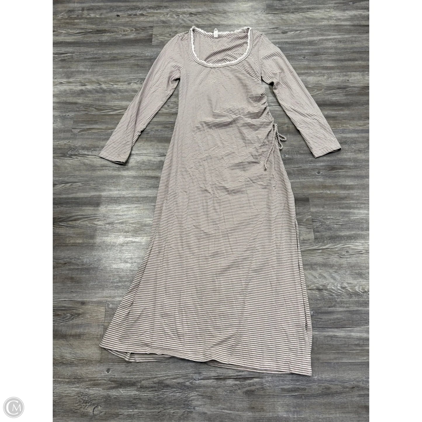 Dress Casual Maxi By Daily Practice By Anthropologie In Green & Pink, Size: L