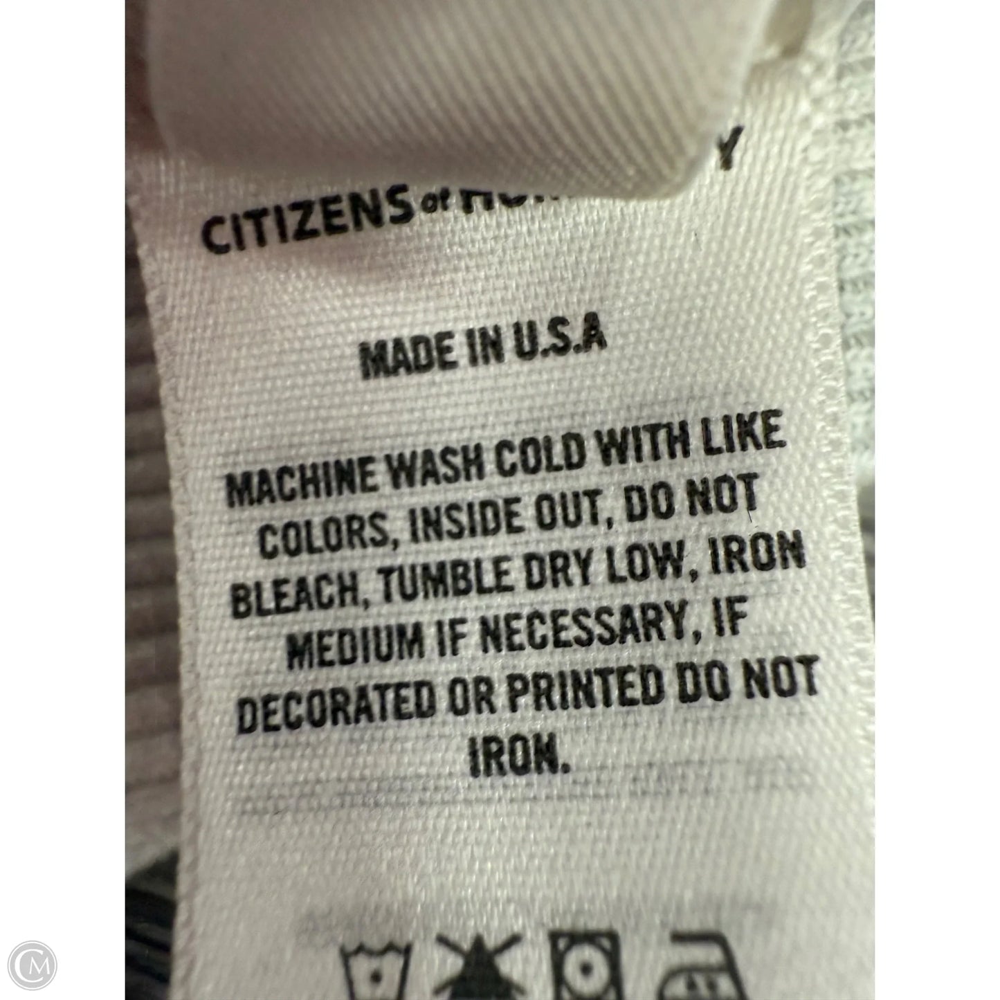 Top Short Sleeve By Citizens Of Humanity In Grey, Size: M