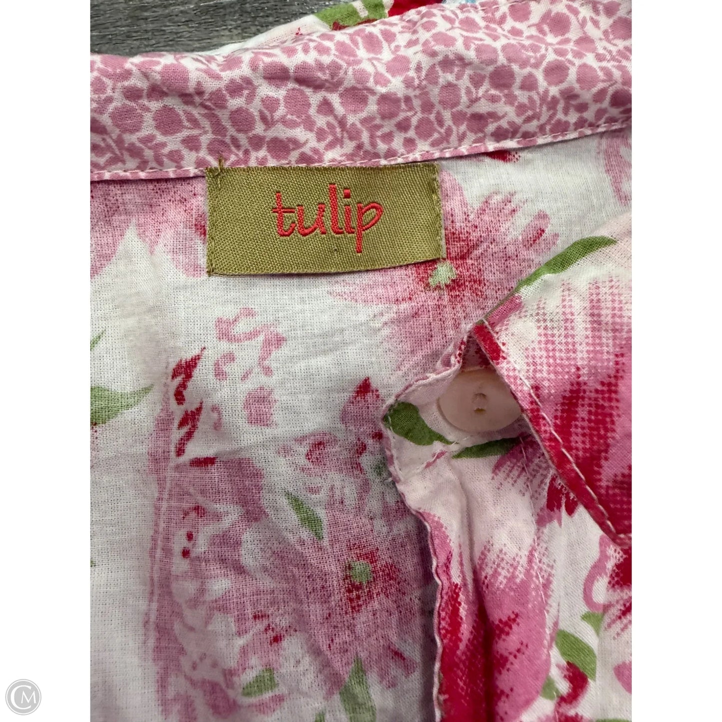 Tunic Long Sleeve By Tulip In Floral Print, Size: S