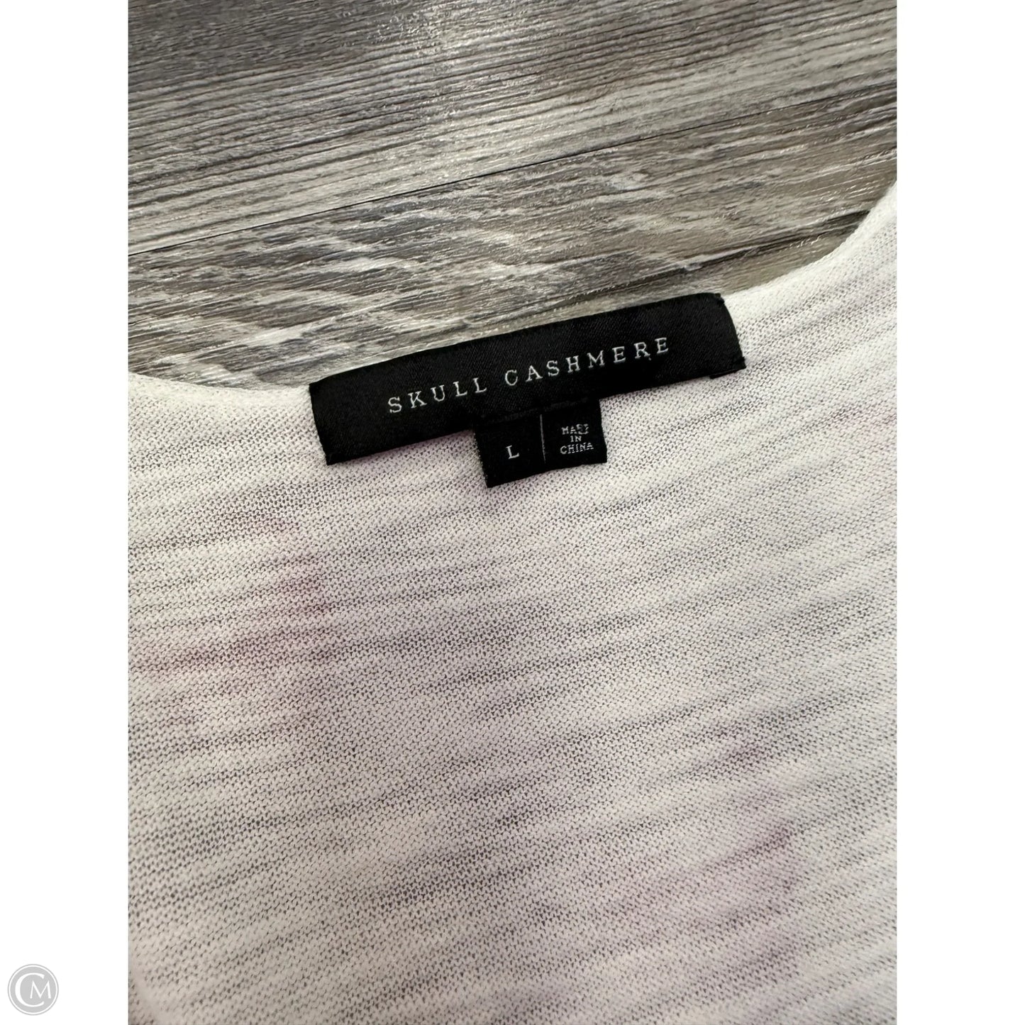 Top Sleeveless By Skull Cashmere In Pink & White, Size: L