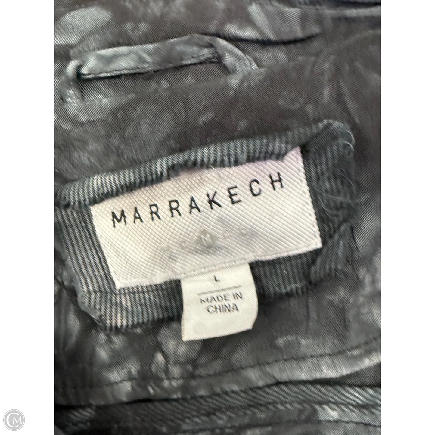 Jacket Moto By Marrakech In Tie Dye Print, Size: L